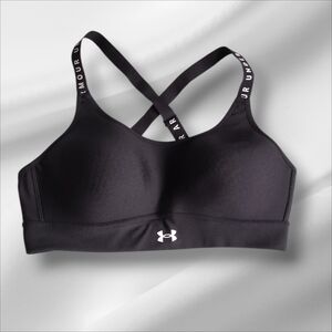 Under Armour Black Cross-Strap Low-Impact Sports Bra